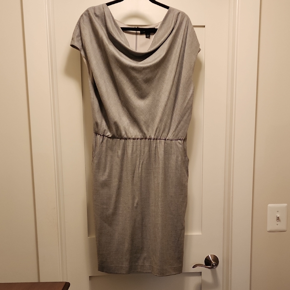 St. John Collection Gray Midi Dress